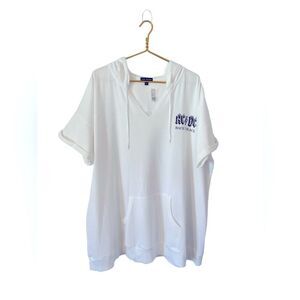Lane Bryant AC/DC 1980 Back in Black‎ Tour White Hoody, Size 26/28